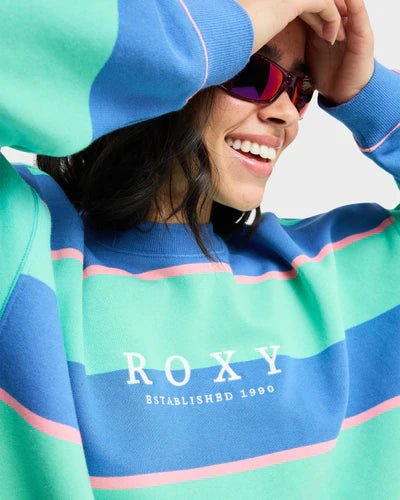 STRICTLY STRIPES OVERSIZED - RoxyERJFT05071-KATYDID STRIPY SOUL-XS