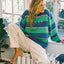 STRICTLY STRIPES OVERSIZED - RoxyERJFT05071-KATYDID STRIPY SOUL-XS