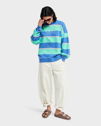 STRICTLY STRIPES OVERSIZED - RoxyERJFT05071-KATYDID STRIPY SOUL-XS