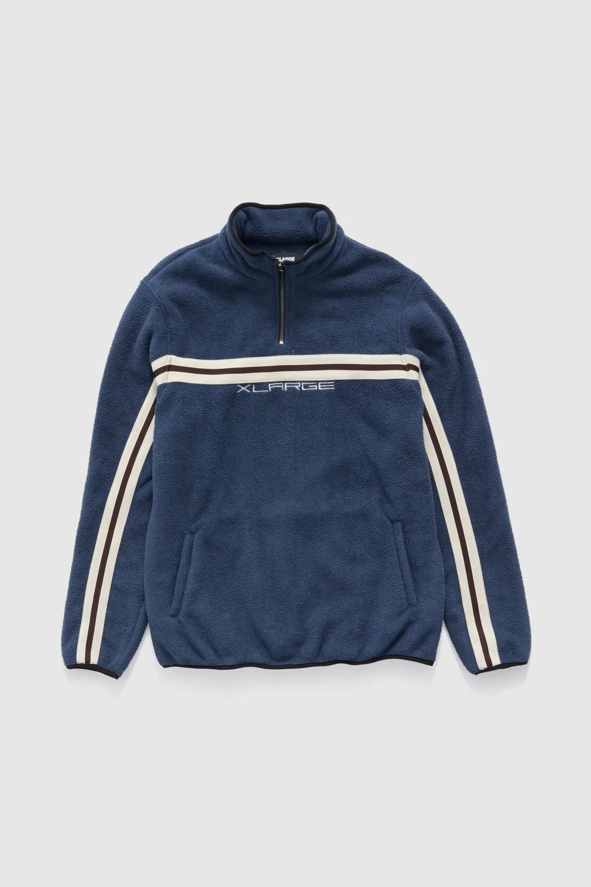 STRIPE POLAR FLEECE 1/4 ZIP -XlargeXL026W3207-CAPTAIN NAVY-XXS