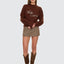 Studio Issue Knit Sweater -ThrillsWTW26-212C-Brown-8