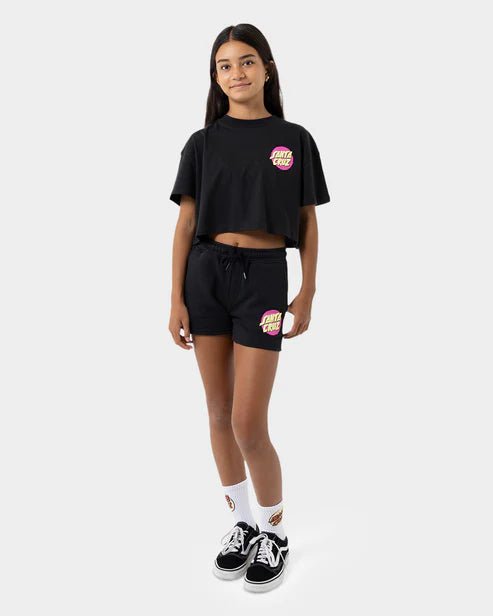STYLE DOT SHORT SLEEVE SHORT SLEEVE CROP - Santa CruzSG225 - SS06 - OFF BLACK - 8