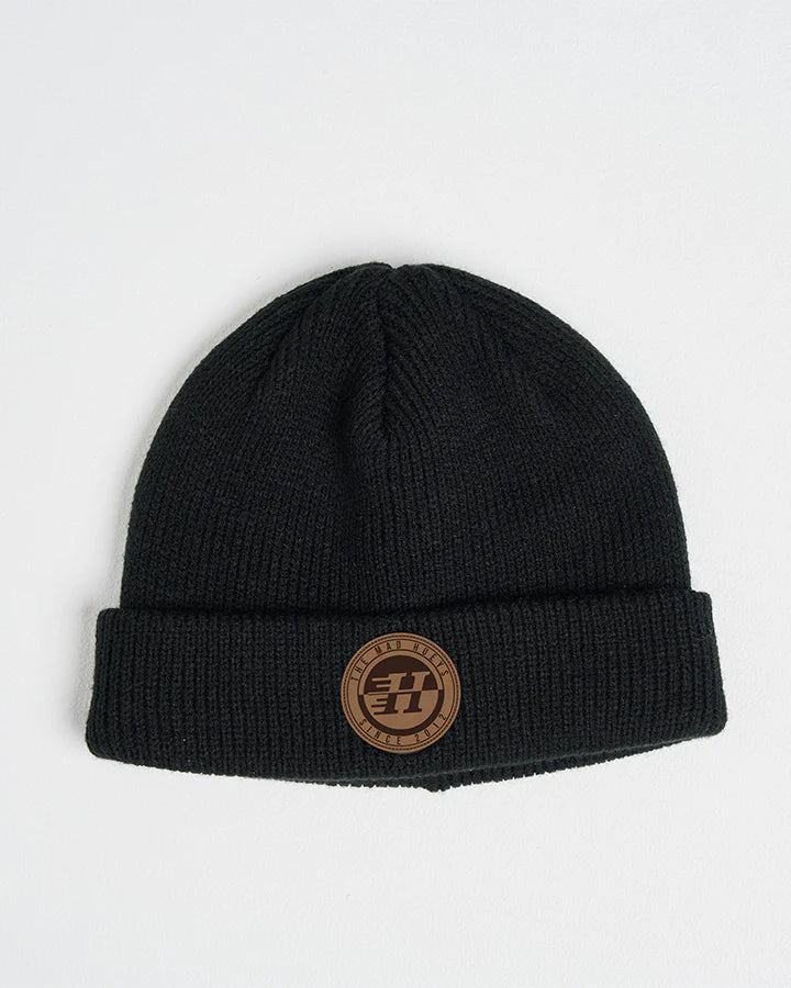 SUEDE HUEYS | WHARFIE BEANIE - The Mad HueysH226M06020-BLACK-OSFM