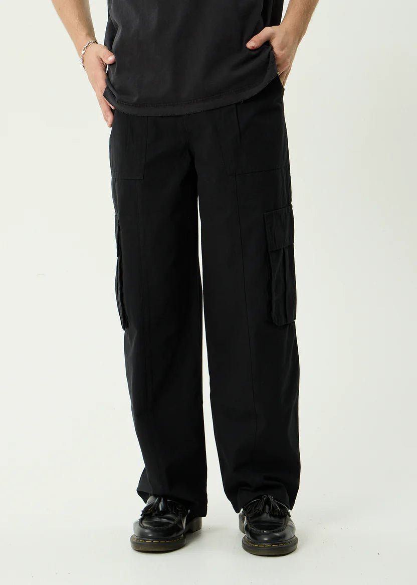Summit - Recycled Pleated Cargo Pant - AfendsM261400- Black-28