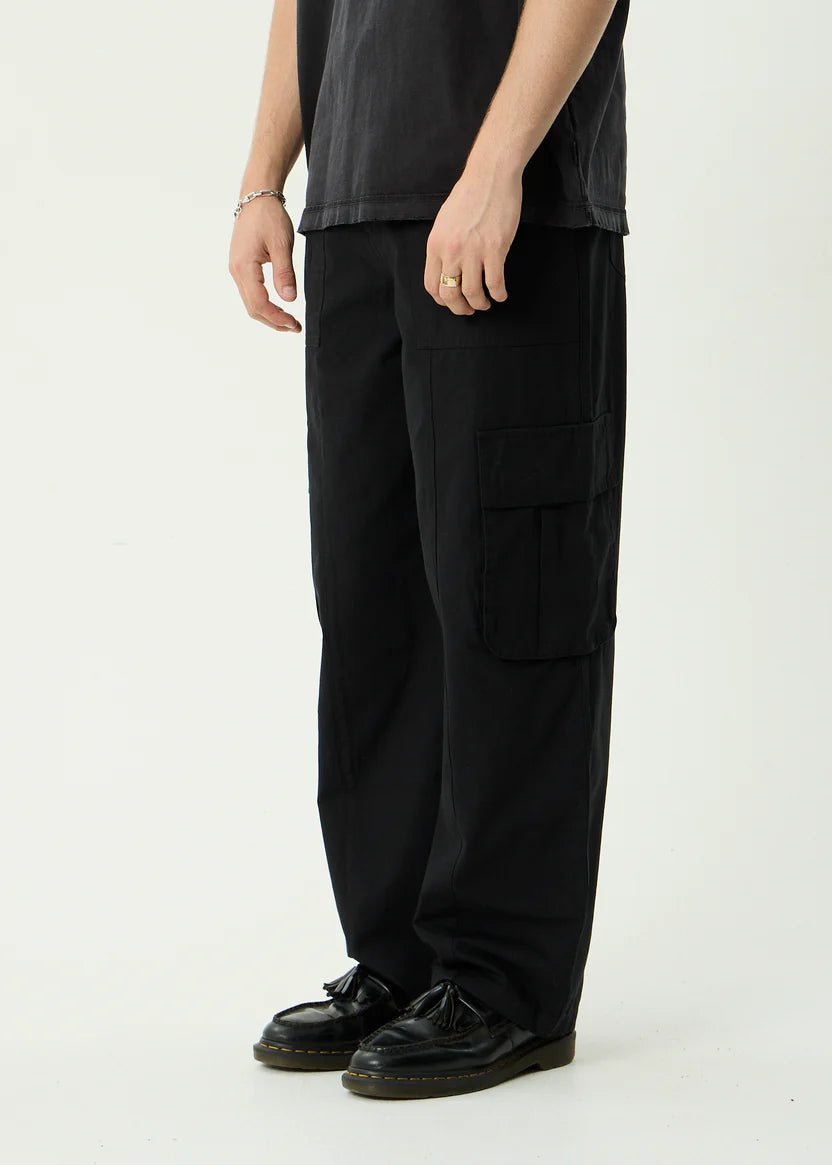Summit - Recycled Pleated Cargo Pant - AfendsM261400- Black-28