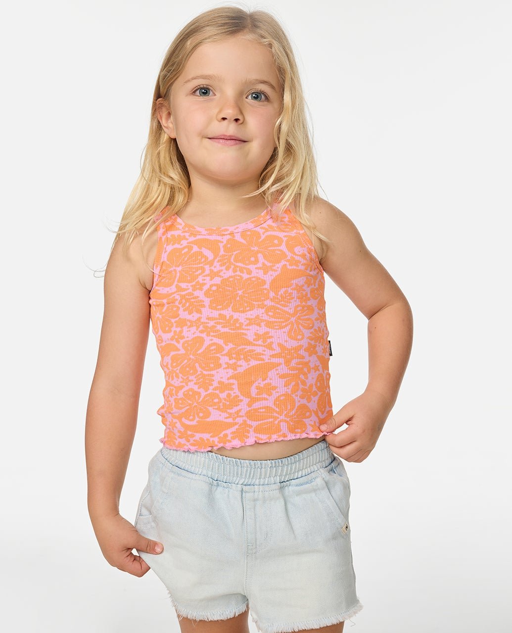 SUN AND SWELL TANK - GIRL - Rip Curl04QJTE-MANDARIN ORANGE-1to2