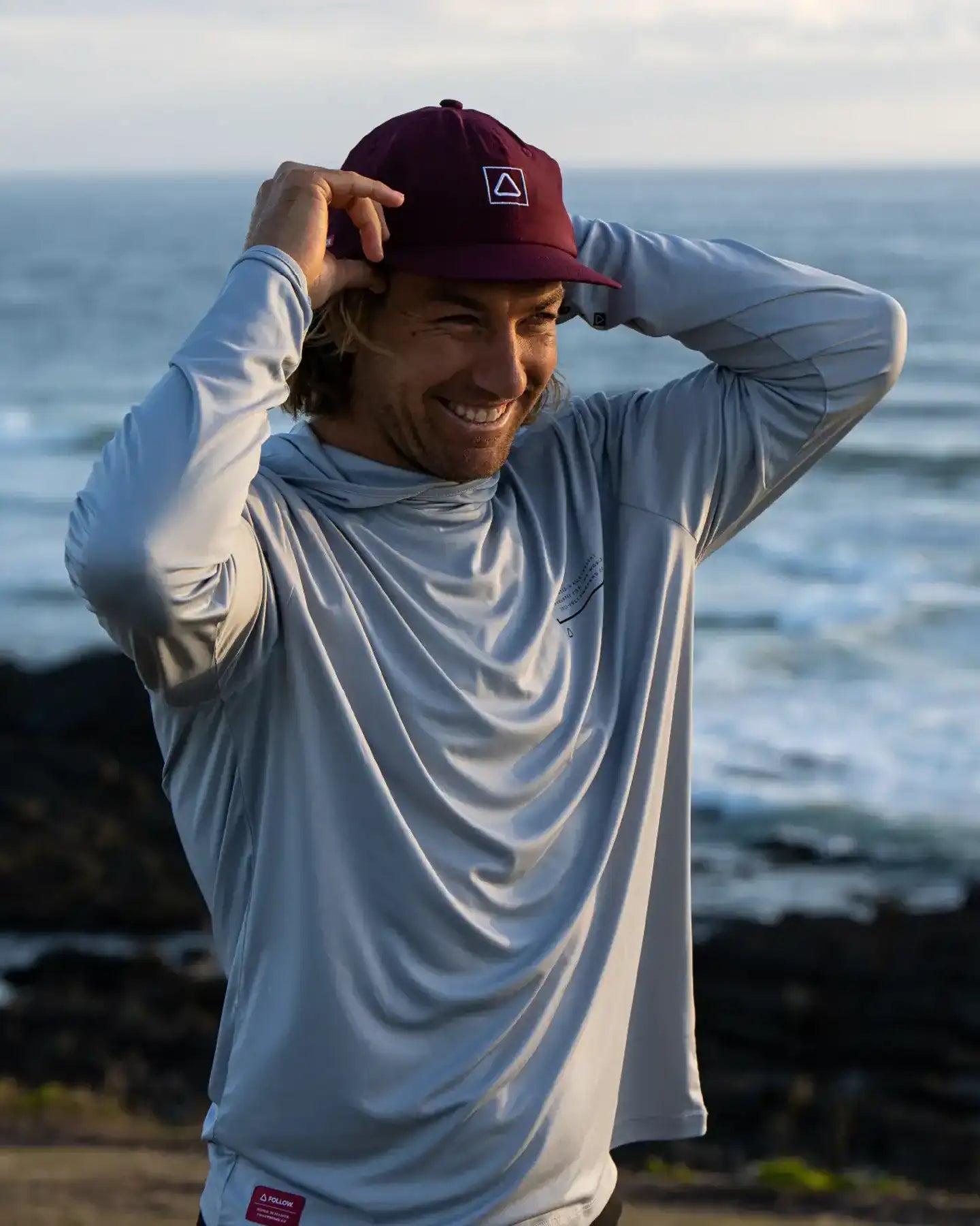 Sun Hood L/S - FollowFE02405 - Light Grey - L