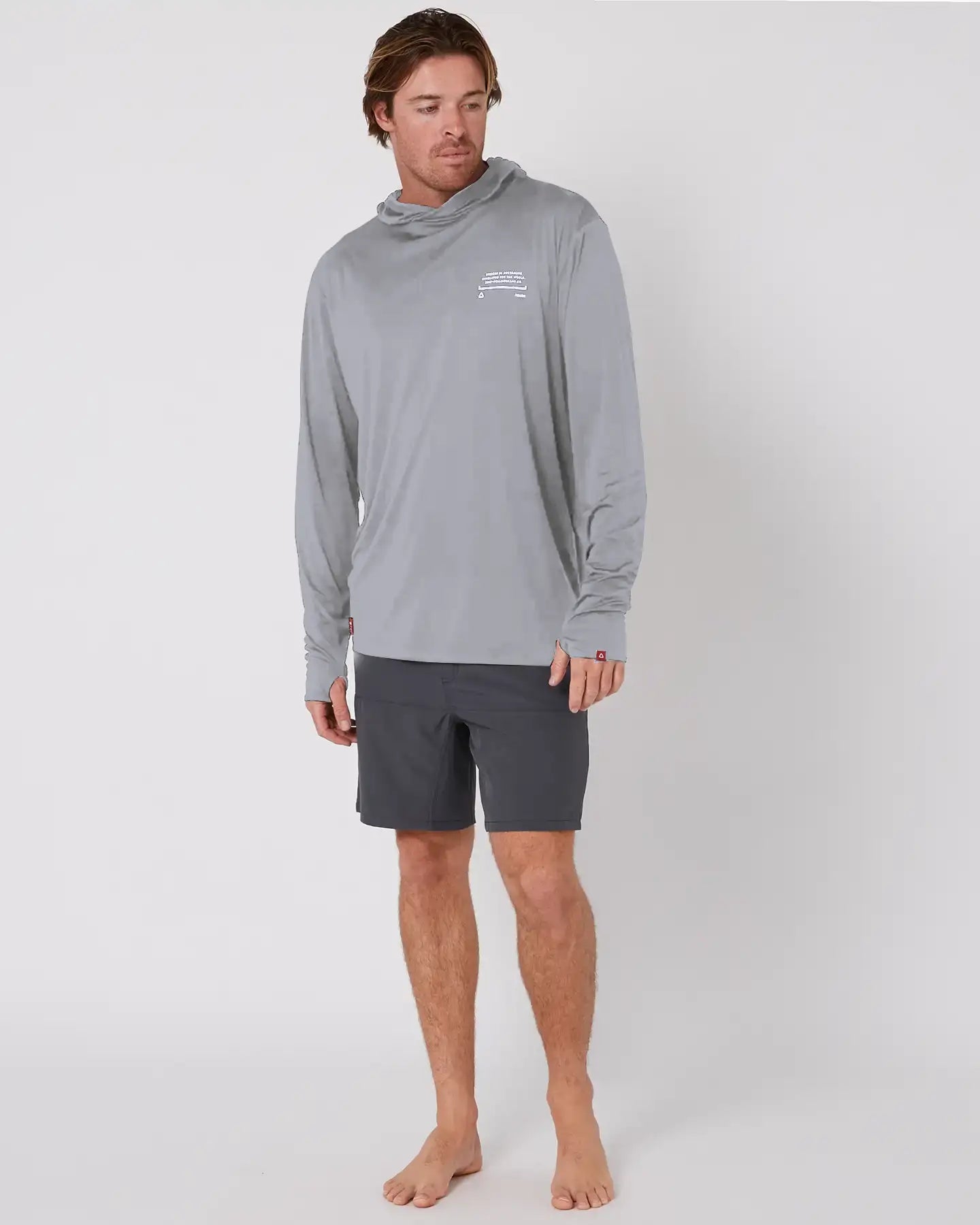 Sun Hood L/S - FollowFE02405 - Light Grey - L