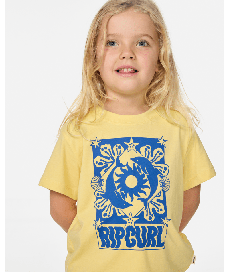 SUN SWELL DOLPHIN TEE - GIRL - Rip Curl04NJTE - BANANA - 1 - 2