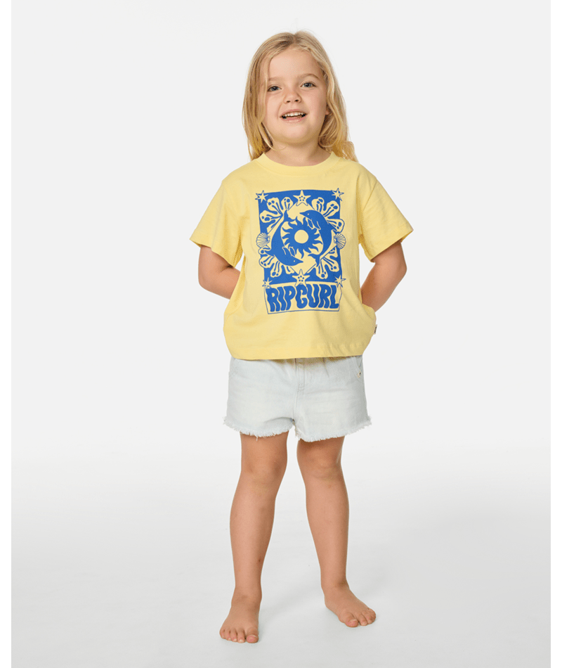 SUN SWELL DOLPHIN TEE - GIRL - Rip Curl04NJTE - BANANA - 1 - 2