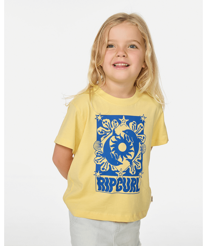 SUN SWELL DOLPHIN TEE - GIRL - Rip Curl04NJTE - BANANA - 1 - 2