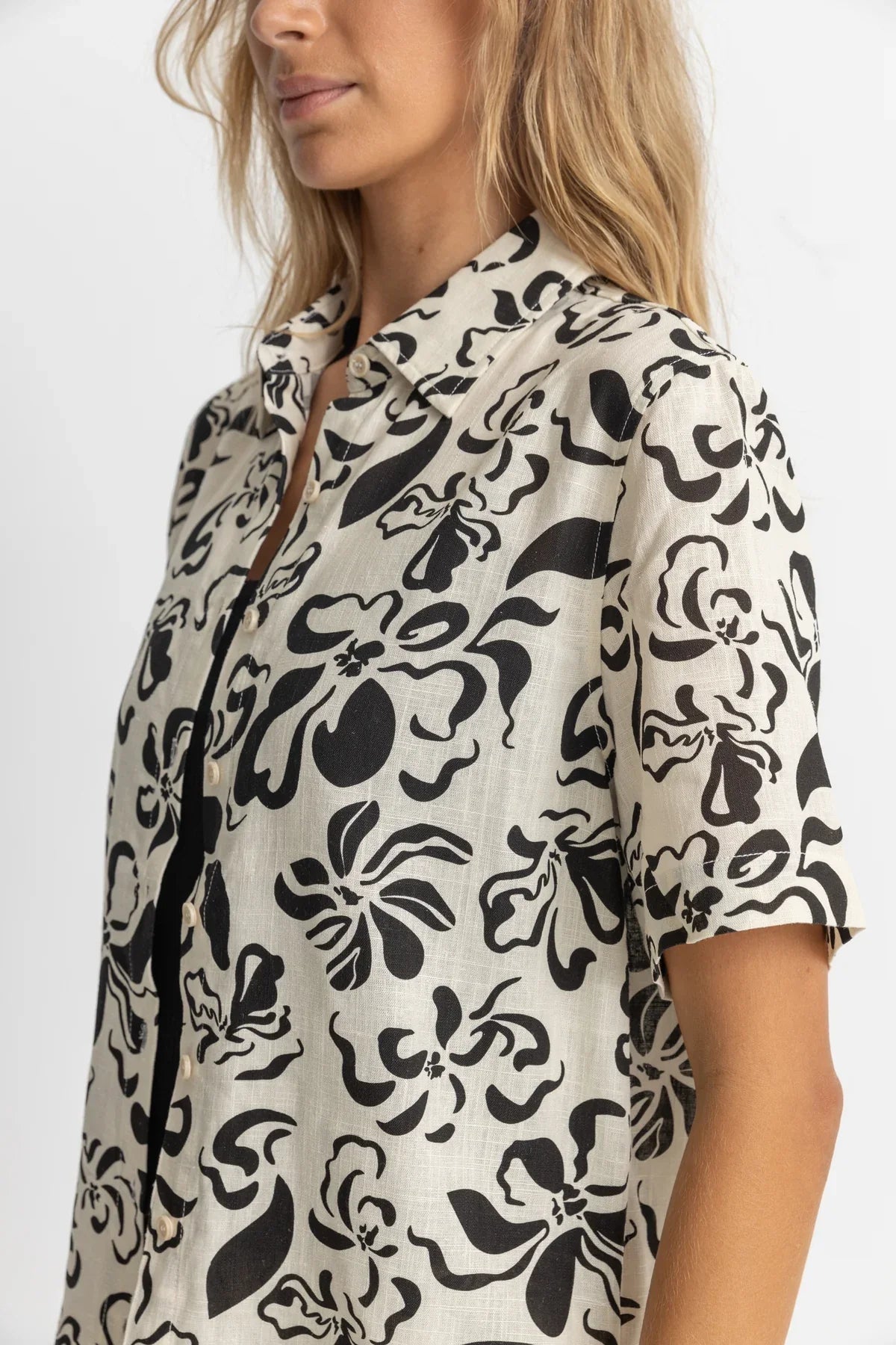 Sundance Floral Short Sleeve Shirt - Rhythm0724W - FT15 - NAT - Natural - 10
