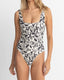 SUNDANCE FLORAL SQUARE NECK ONE PIECE - Rhythm0724SW - OP05 - NATURAL - 12