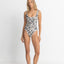 SUNDANCE FLORAL SQUARE NECK ONE PIECE - Rhythm0724SW - OP05 - NATURAL - 12