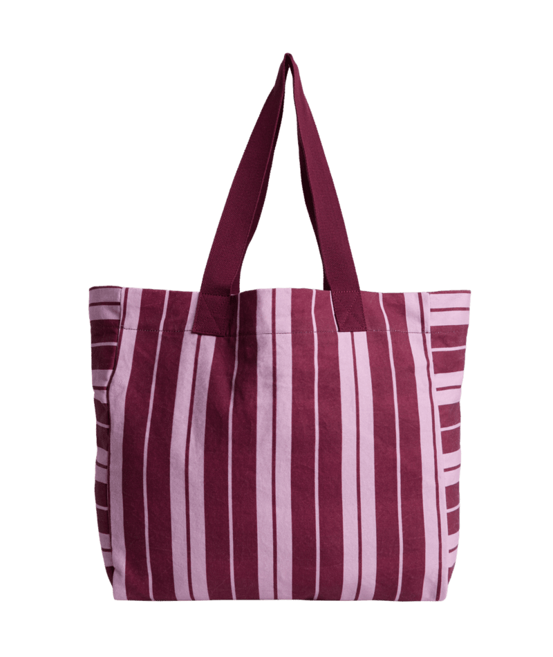 SUNDAY STRIPE TOTE -RoxyURJBT03061-BEET RED-1SZ