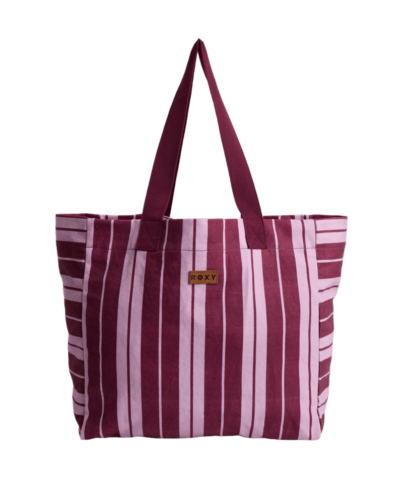 SUNDAY STRIPE TOTE -RoxyURJBT03061-BEET RED-1SZ