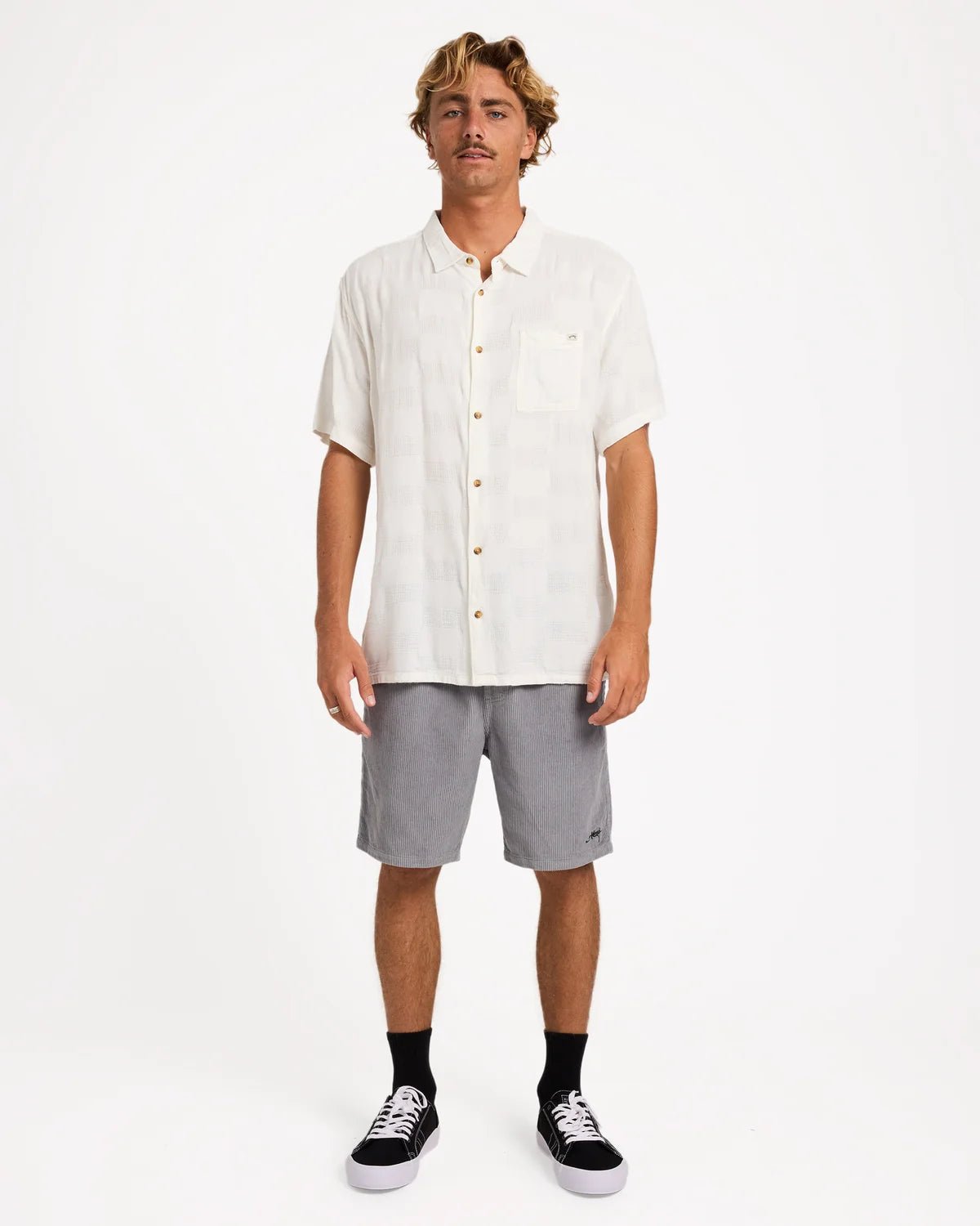 SUNDAYS JAQUARD SS -Billabong24A043574-OFF WHITE-S