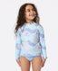 Sunkissed Dream LS Set - Girl - Rip Curl015jrv - 4286 - Bright Blue - 1to2