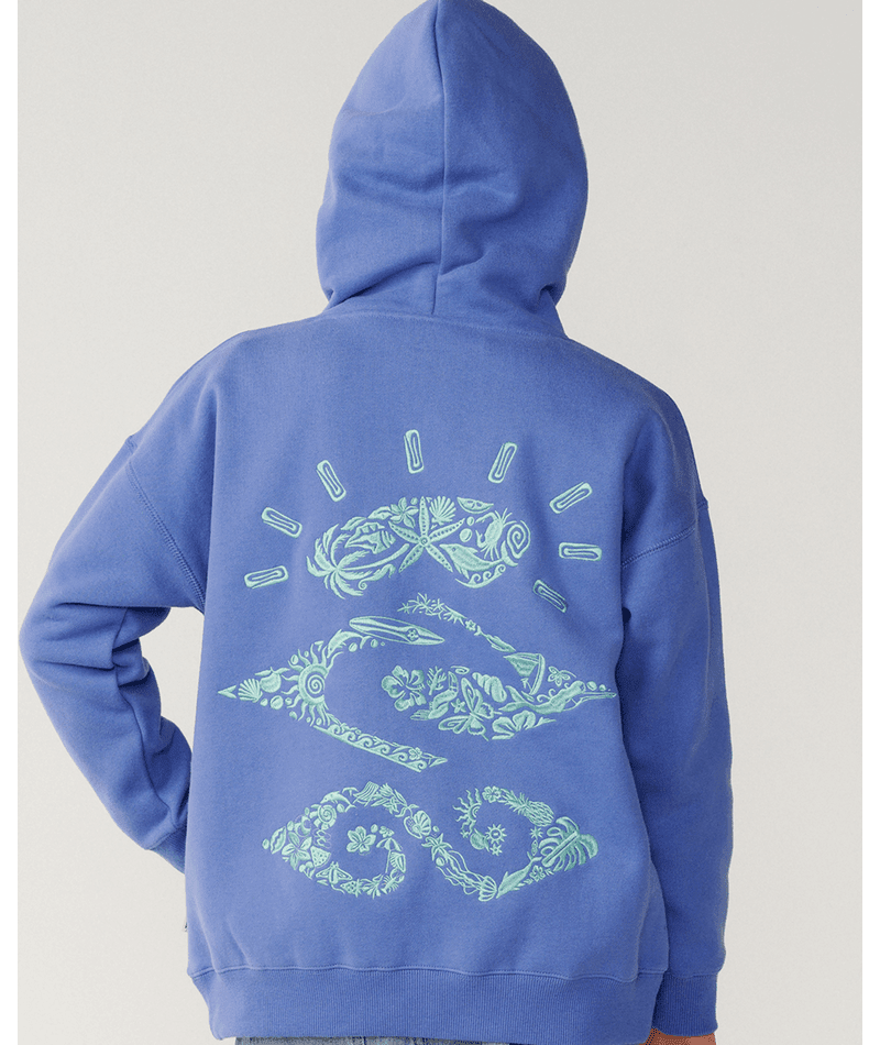 SUNKISSED SEARCH HOOD - GIRL -Rip Curl044GFL-OCEAN-8