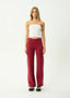 Sunny - Recycled Knit Pant - AfendsW261402- Burgundy-XS