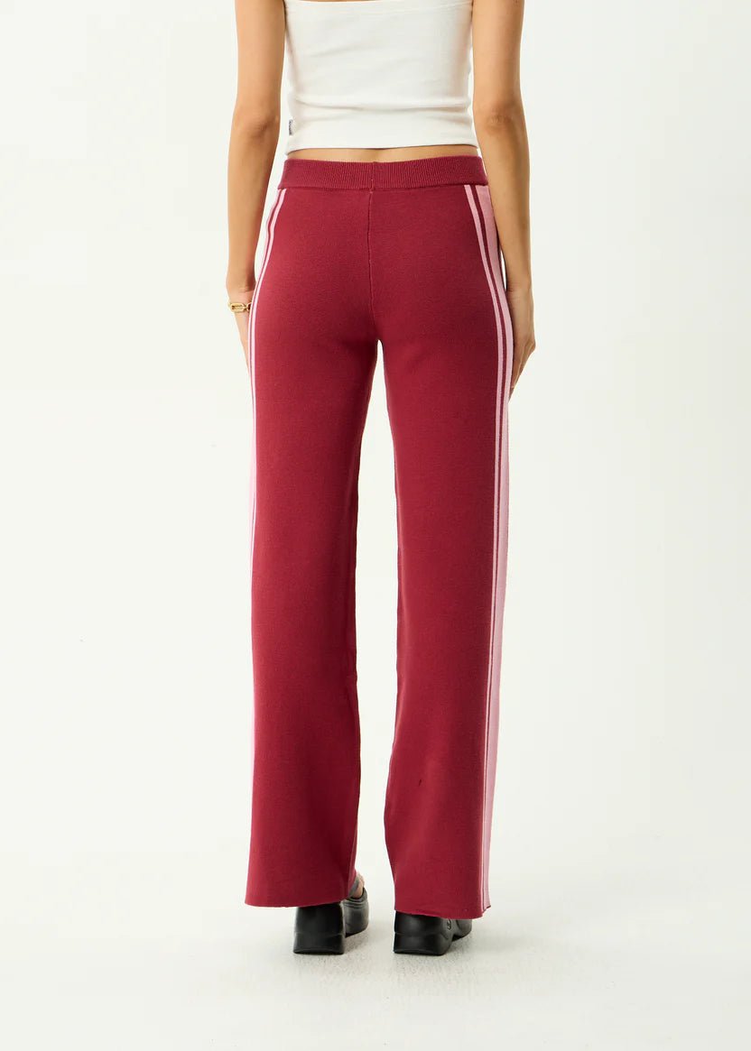 Sunny - Recycled Knit Pant - AfendsW261402- Burgundy-XS