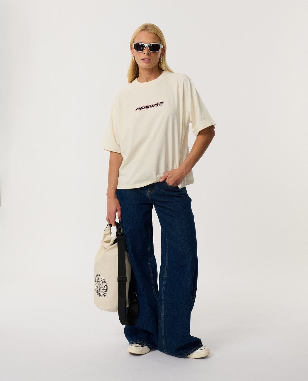 SUNSET BEACH RAGLAN BOXY TEE -Rip Curl0Q1WTE-BONE-2XS
