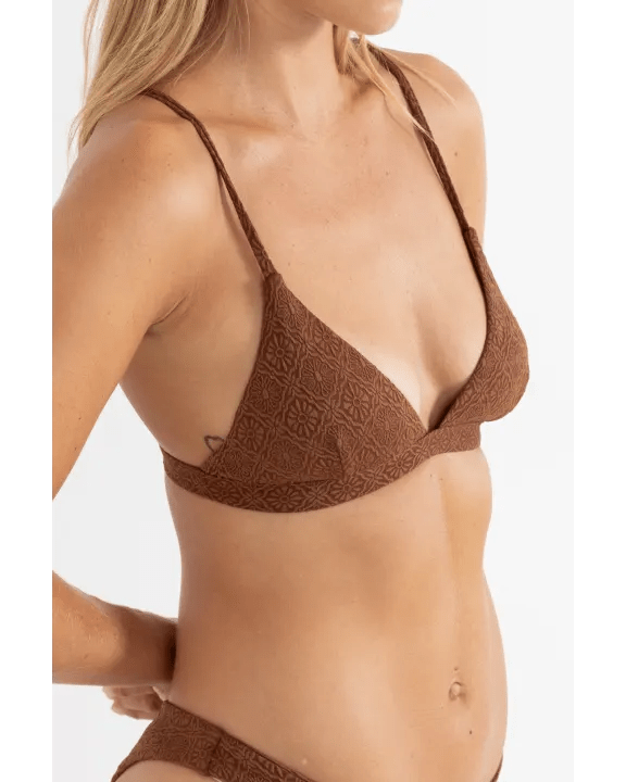 SUNSET BRALETTE TOP - Rhythm1025SW-BT25-CHO-CHOCOLATE-08
