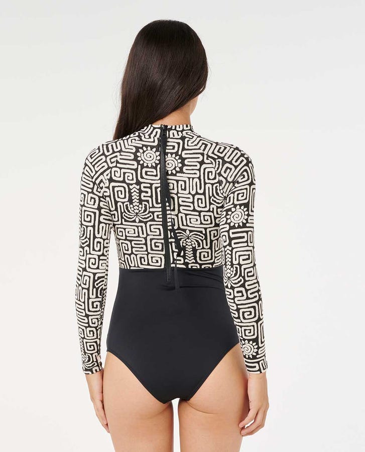 SUNSET JACQUARD SURFSUIT - Rip Curl19PWRV - BLACK - 2XS