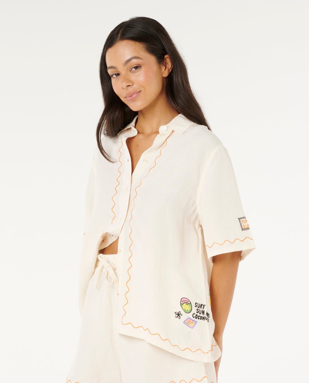 SUNSET LUAU EMBROIDERED SHIRT - Rip Curl06GWSH-SHELL-2XS
