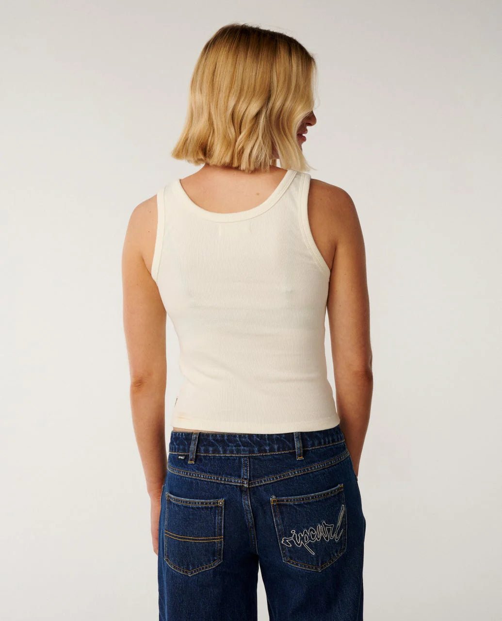 SUNSET RIBBED TANK - Rip Curl0KEWTE-BONE-2XS