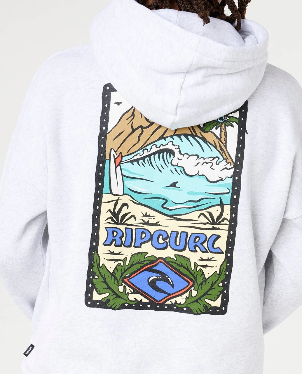 SUNSET SESH ART HOOD - BOY - Rip Curl03VBFL-LIGHT GREY HEATHER-8