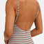 SUNSET STRIPE BOYLEG ONE PIECE -RoxyURJX103126-CHUTNEY WILD SUNSET STRIPE-XS