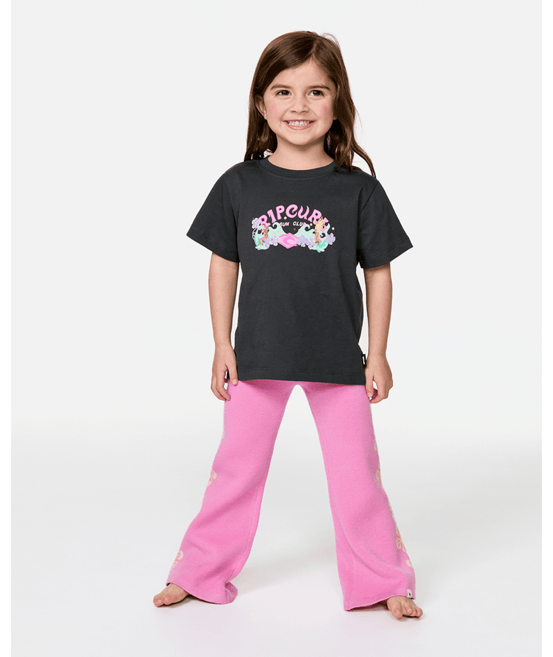 SUNSHINE CLUB BAND TEE - GIRL - Rip Curl054JTE-WASHED BLACK-1-2