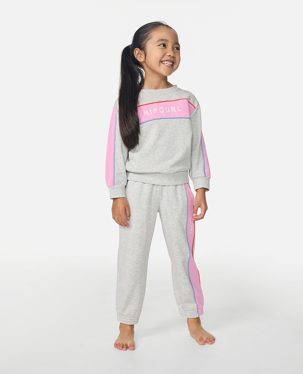 SUNSHINE REVIVAL CREW - GIRL - Rip Curl02UJFL-LIGHT GREY MARLE-1to2
