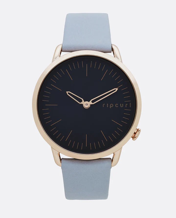 Super Slim Rose Gold Lthr Watch - Rip Curl9348989862068 - Grey - 1SZ