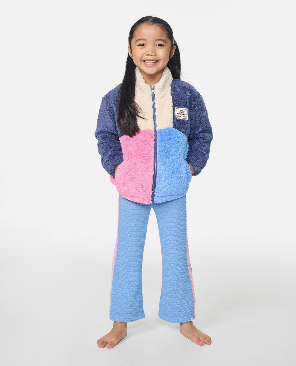 SURF BLOCK POLAR FLEECE - GIRL - Rip Curl02WJFL-NAVY-1to2