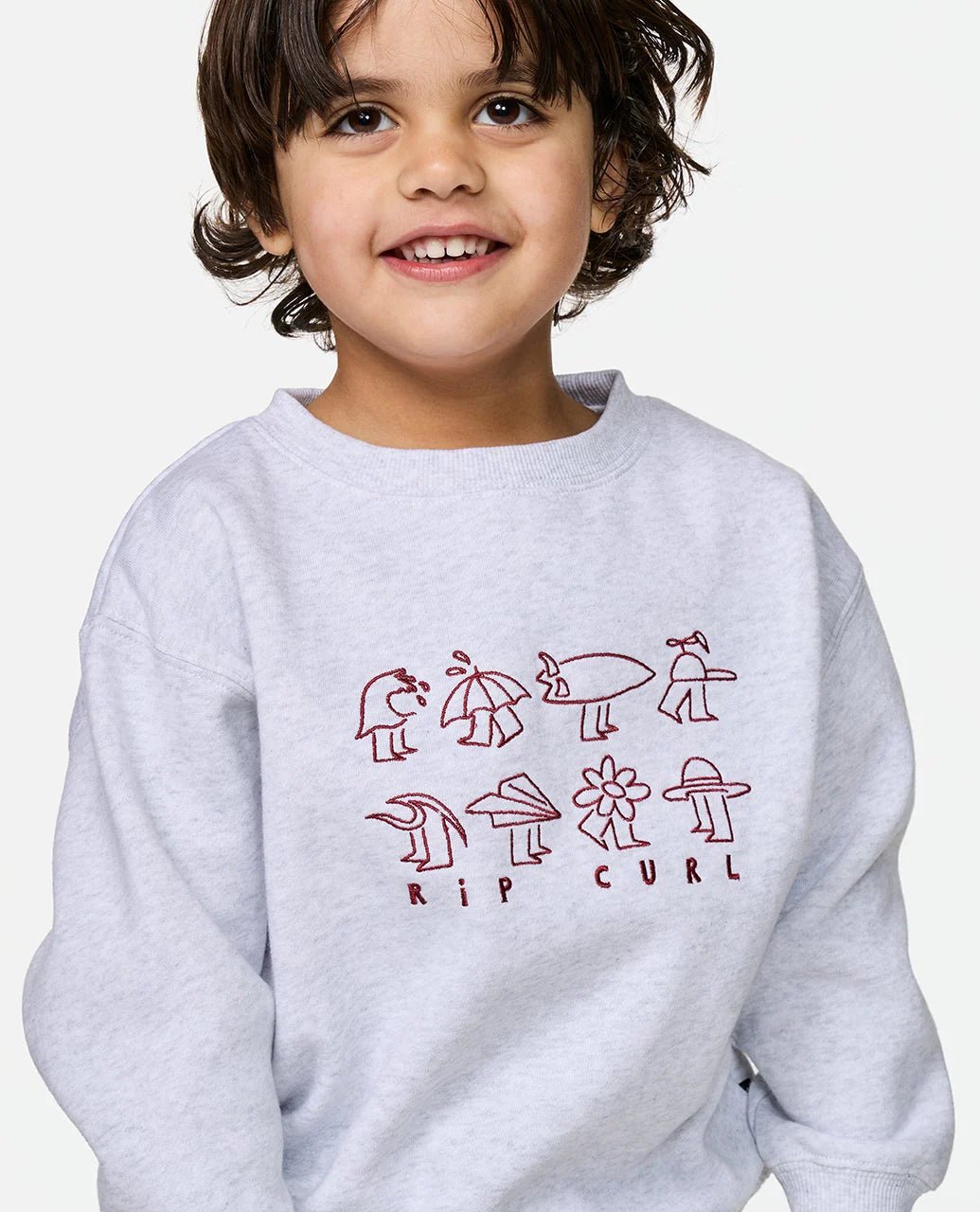 SURF CHECK CREW - BOY - Rip Curl01NTFL-LIGHT GREY HEATHER-1-2