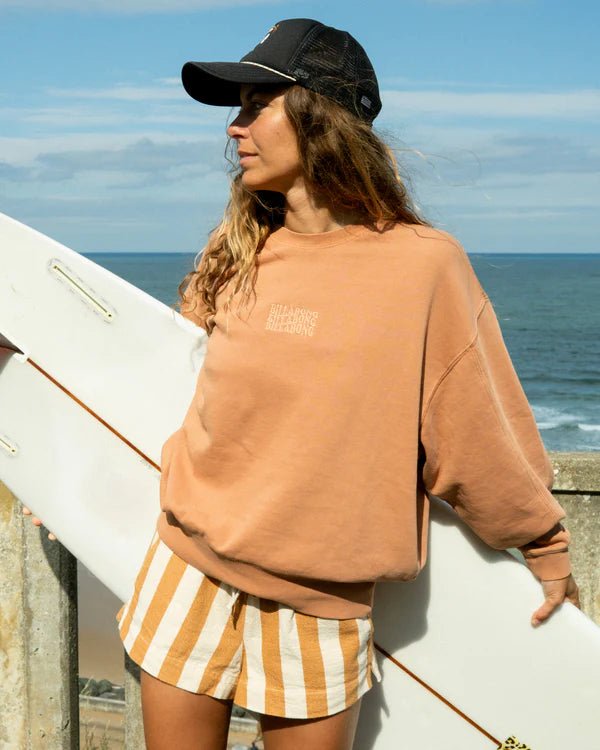 SURF HIGH KENDAL CREW FLC - Billabong24B461605-CARAMEL CAFE-XS/6