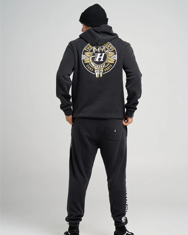 SURF HUEYS | HOODED PULLOVER - The Mad HueysH326M08006-WASHED BLACK-S