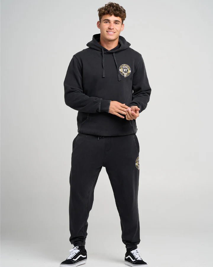 SURF HUEYS | HOODED PULLOVER - The Mad HueysH326M08006-WASHED BLACK-S