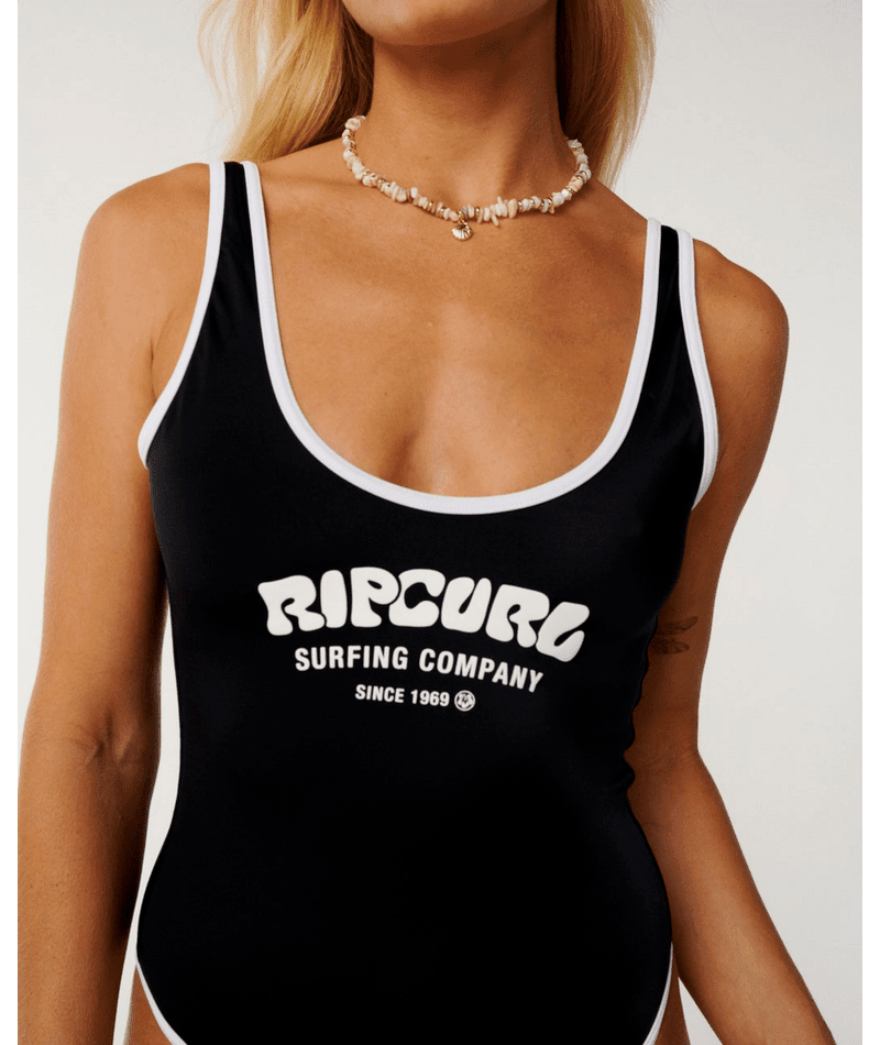 SURF PUFF 1 PIECE -Rip Curl0NWWSW-White/Black-2XS