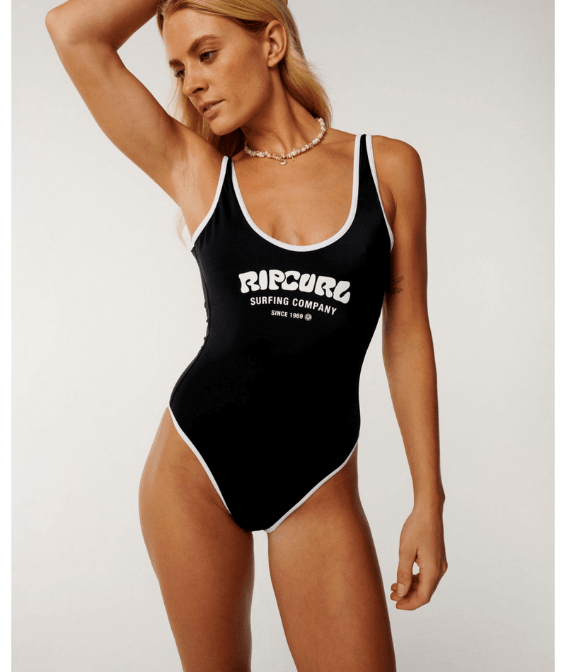 SURF PUFF 1 PIECE -Rip Curl0NWWSW-White/Black-2XS