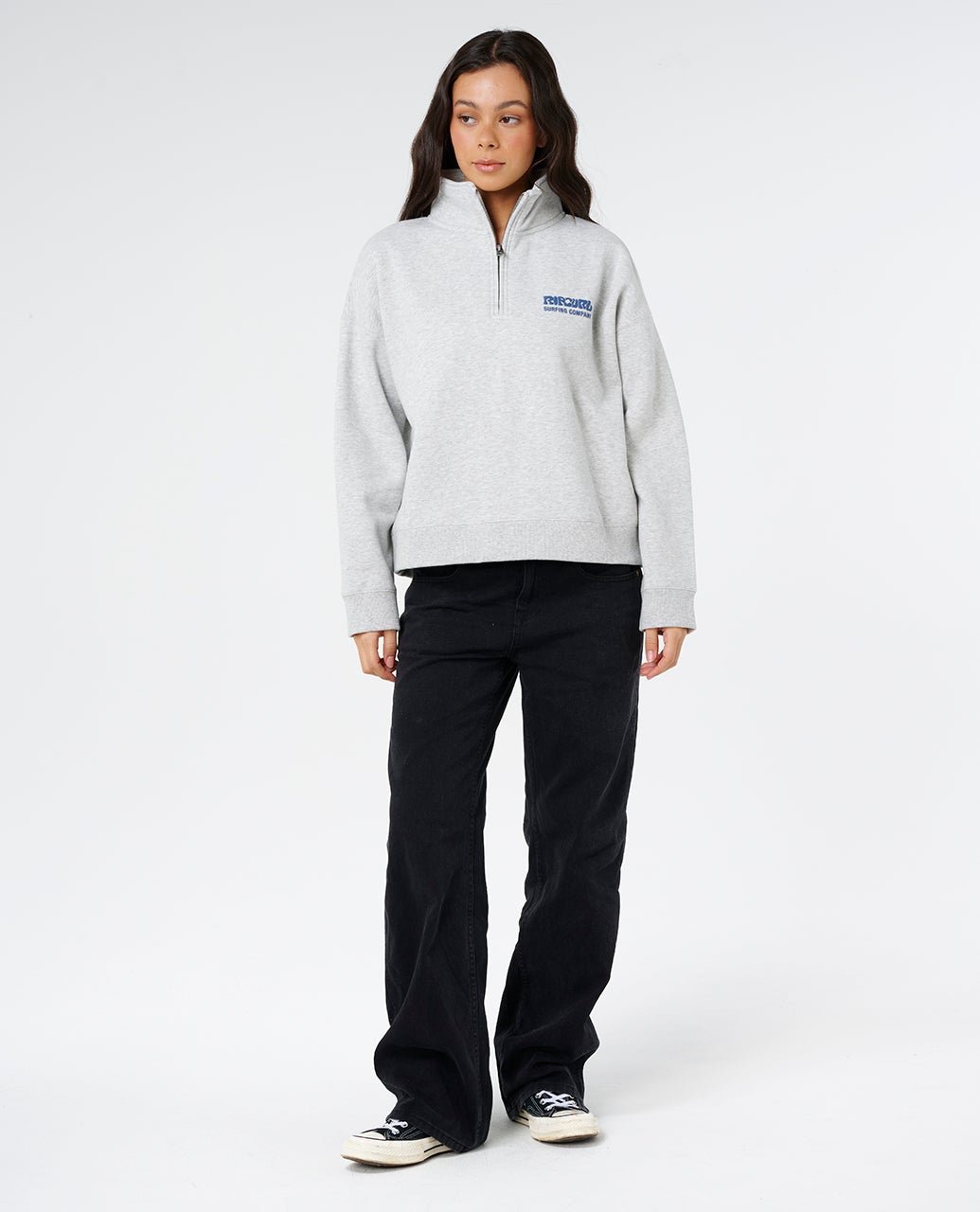 SURF PUFF 1/4 ZIP - Rip Curl07WWFL-0085-Grey Marle-XXS