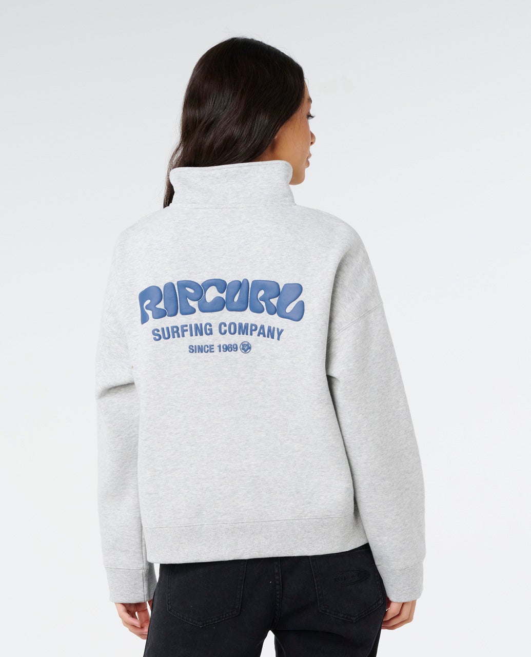 SURF PUFF 1/4 ZIP - Rip Curl07WWFL-Grey Marle/Navy-2XS