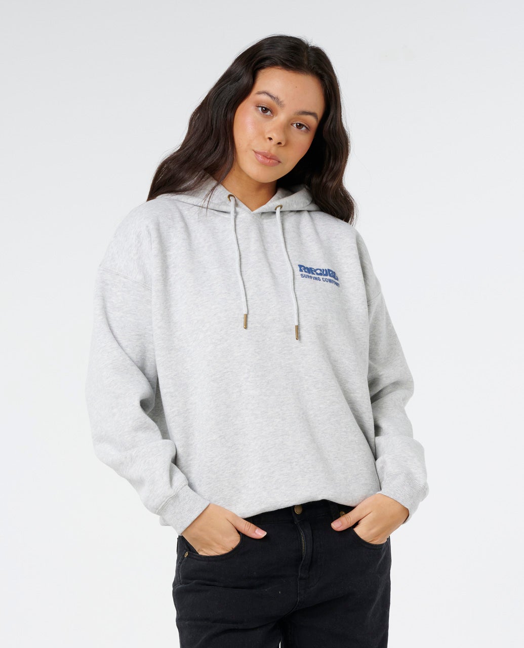 SURF PUFF HERITAGE HOOD - Rip Curl06AWFL-GREY MARLE/NAVY-2XS