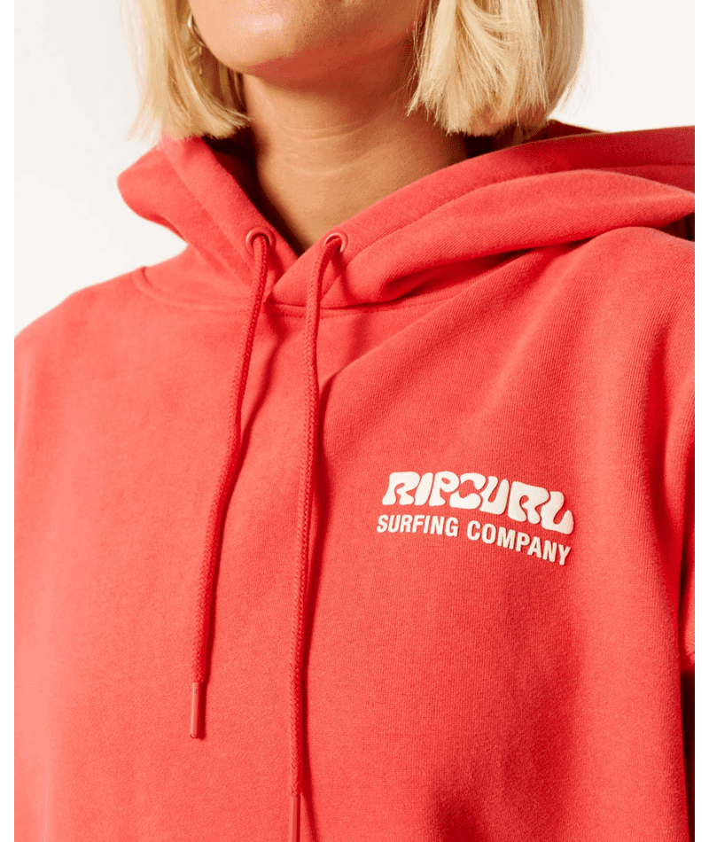 SURF PUFF HERITAGE HOOD - Rip Curl06AWFL-DEEP RED-2XS