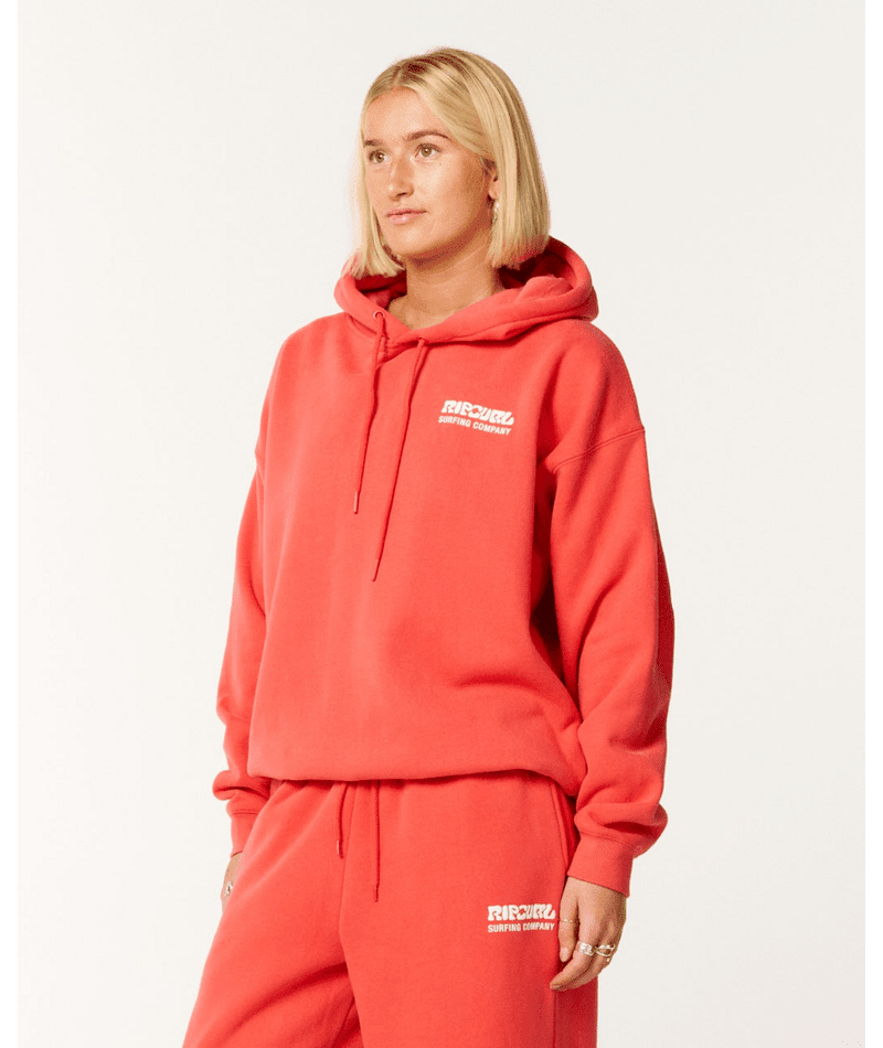 SURF PUFF HERITAGE HOOD - Rip Curl06AWFL-DEEP RED-2XS