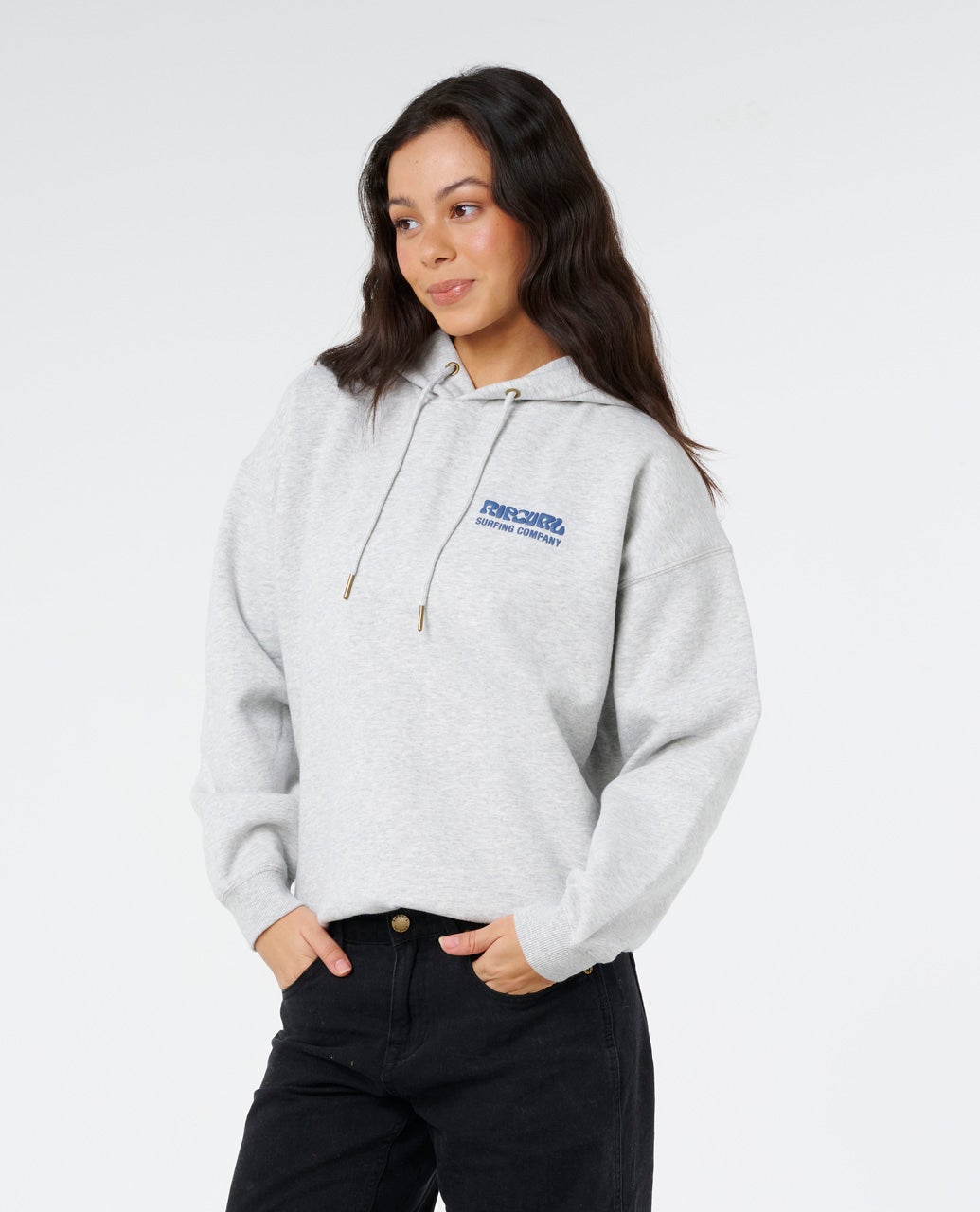 SURF PUFF HERITAGE HOOD - Rip Curl06AWFL-GREY MARLE/NAVY-2XS