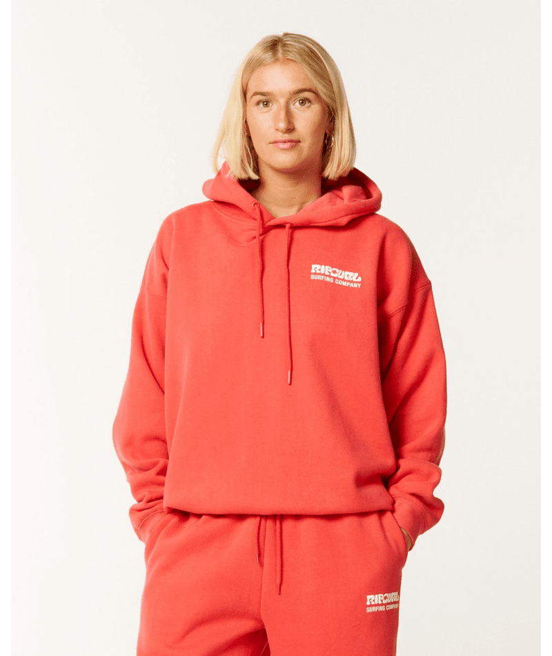 SURF PUFF HERITAGE HOOD - Rip Curl06AWFL-DEEP RED-2XS