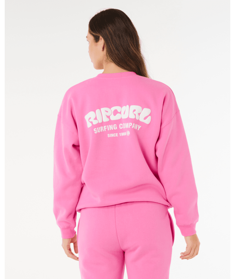 SURF PUFF INSPIRED CREW - Rip Curl0AMWFL-SUPER PINK-2XS